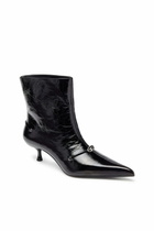 Diesel D-Ten & Half - Ankle boots in naplak leather - Ankle Boots Womens in Black