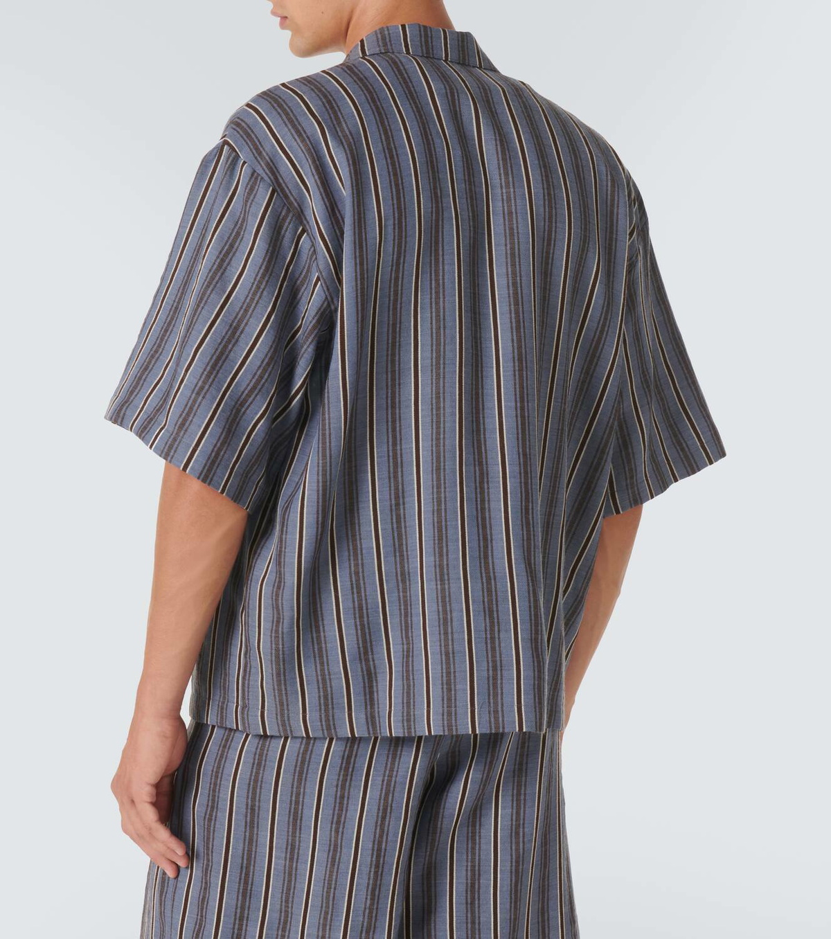 King & Tuckfield Striped virgin wool shirt