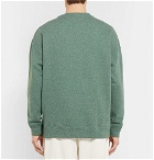 Universal Works - Oversized Mélange Loopback Cotton-Blend Jersey Sweatshirt - Men - Green
