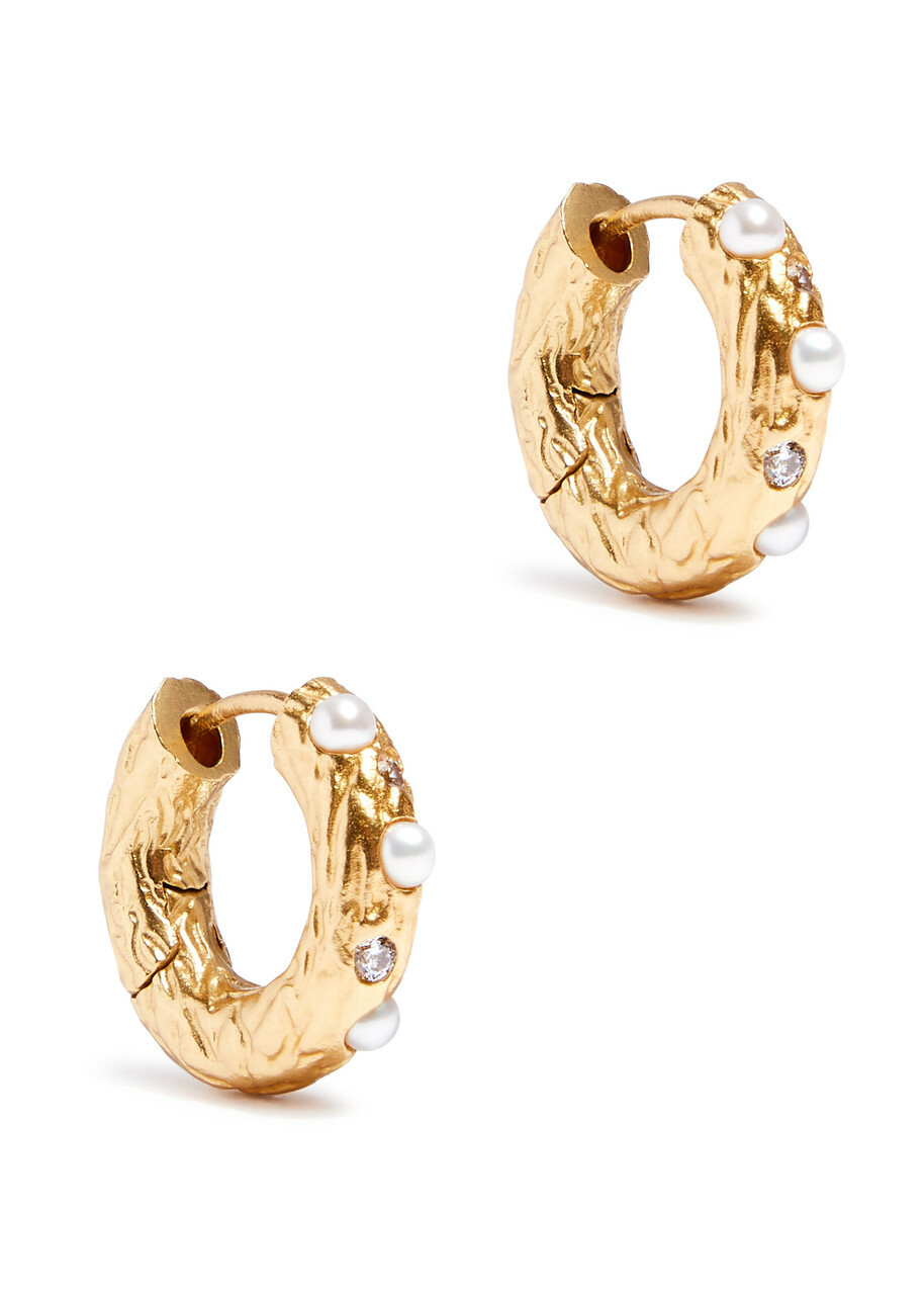 【ANNI LU】PEARLY DROP SHORT ピアス \"関税込み\" Anni Lu Women's Pearly Short Drop Earrings in White Anni Lu