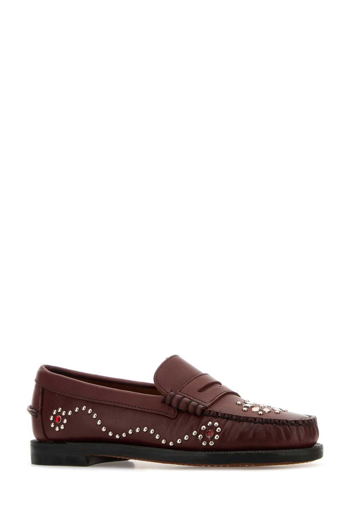 Sebago Burgundy Leather Dandette Loafers