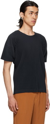 Homme Plissé Issey Miyake Navy Basics T-Shirt