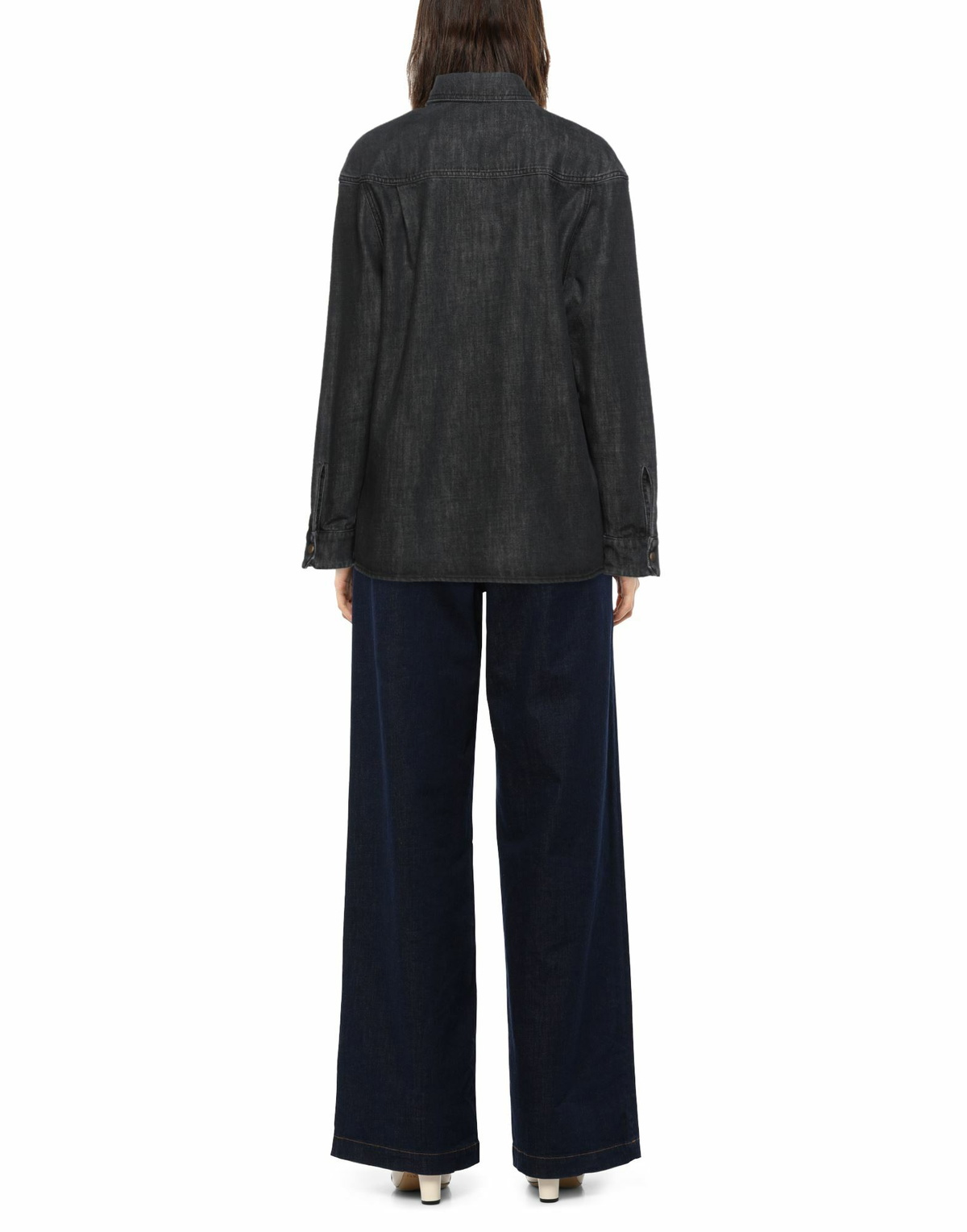 Alberta Ferretti Womens Denim shirt in Black