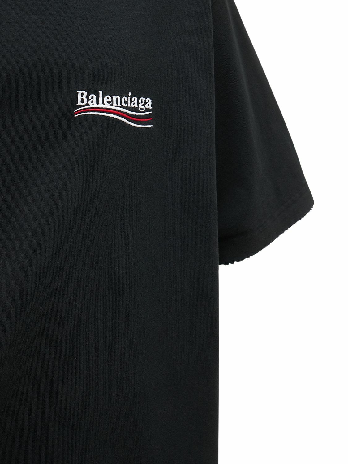 BALENCIAGA - Logo Cotton T-shirt Balenciaga