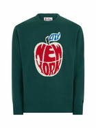 MC2 Saint Barth Man Sweater With New York Apple Jacquard