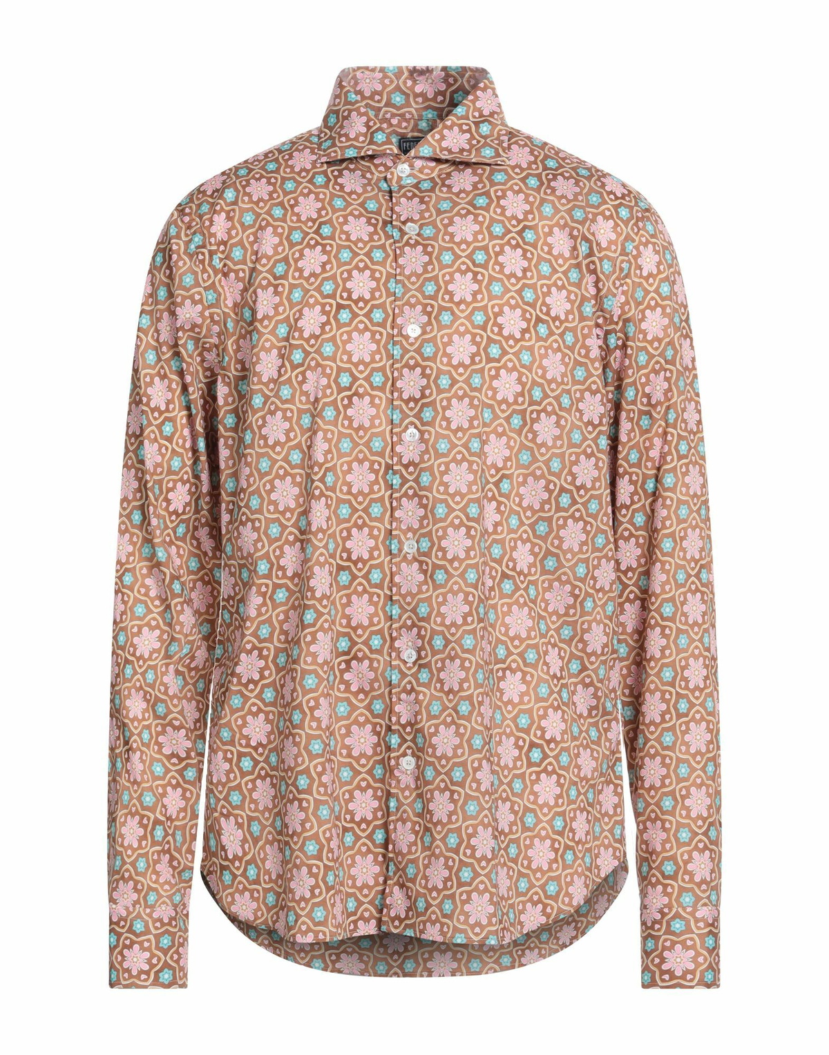 Fedeli Mens Shirt in Brown