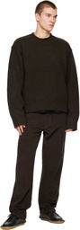 Studio Nicholson Brown Berez Knit Sweater