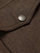 Lardini - Reversible Wool-Blend and Shell Field Jacket - Brown