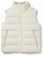 Zegna - Quilted Cotton-Blend Corduroy Down Gilet - White