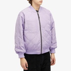 P.A.M. Men's Marking Reversible Bomber Jacket in Charcoal