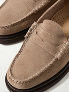 G.H. BASS - Weejuns Step Larson Suede Penny Loafers - Neutrals