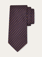 Ferragamo Mens Jacquard tie - Infinite Inspirations in Red