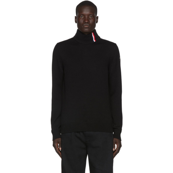 Photo: Moncler Black Maglione Tricot Ciclista Sweater