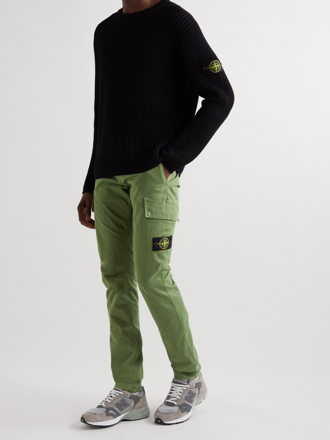 STONE ISLAND twill cotton pants-