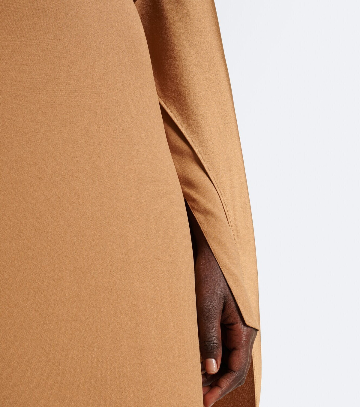 Taller Marmo Mounia caped crêpe cady gown