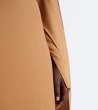 Taller Marmo Mounia caped crêpe cady gown