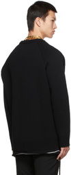 Givenchy Black Wool Padlock Cardigan