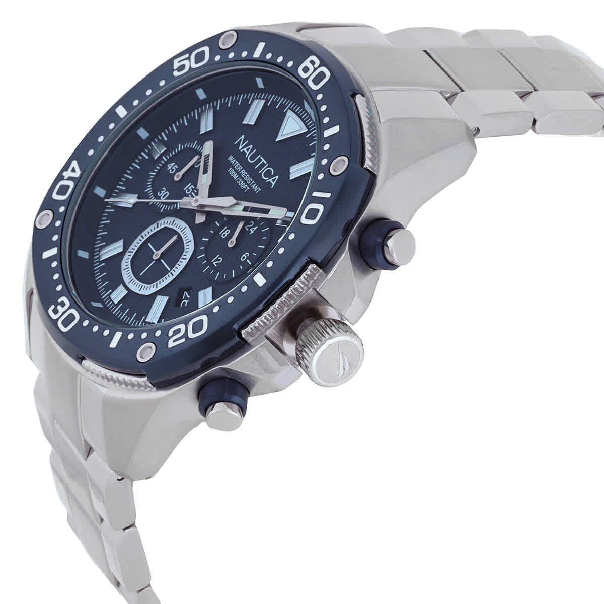 Nautica NCT Blue Sail Chronograph Quartz Blue Dial Mens Watch NAPBSF407