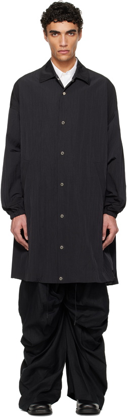Photo: FUMITO GANRYU Black Long Coach Coat