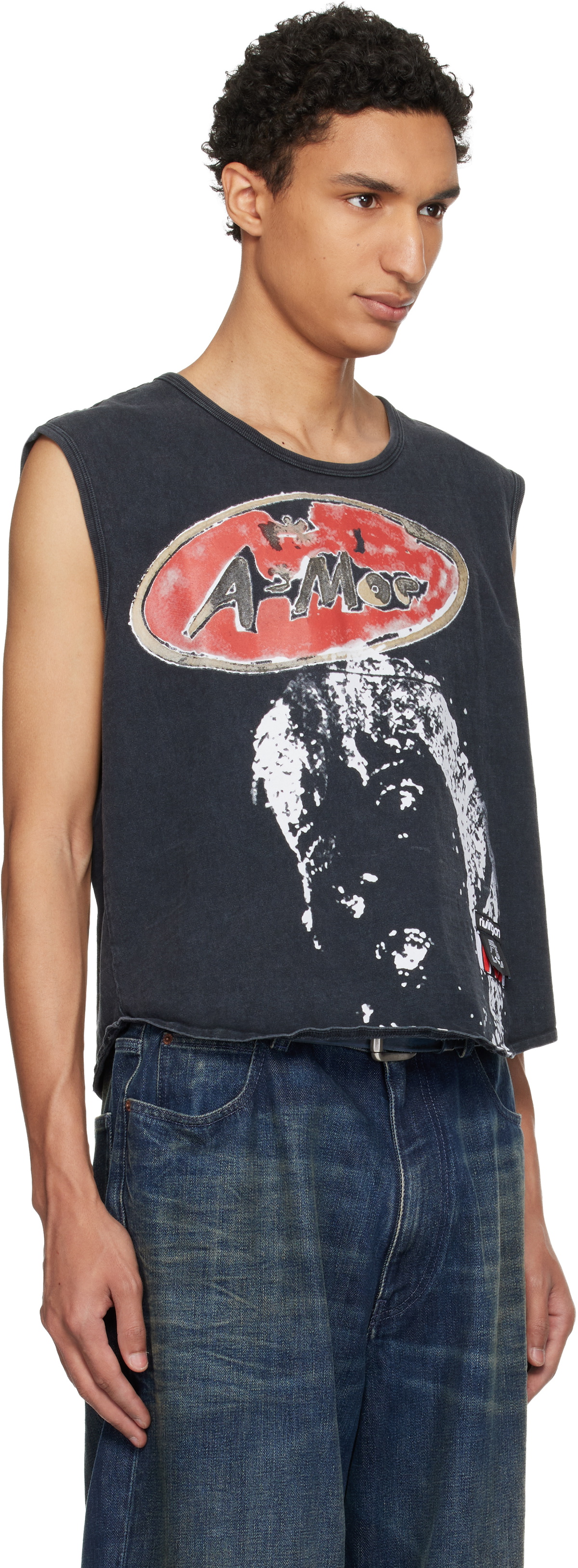 Rivington Roi Rebis Black 'Amor' Muscle T-shirt