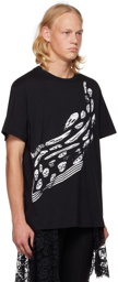 Alexander McQueen Black Graphic T-Shirt