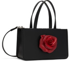 Puppets and Puppets Black Small Rose Bag