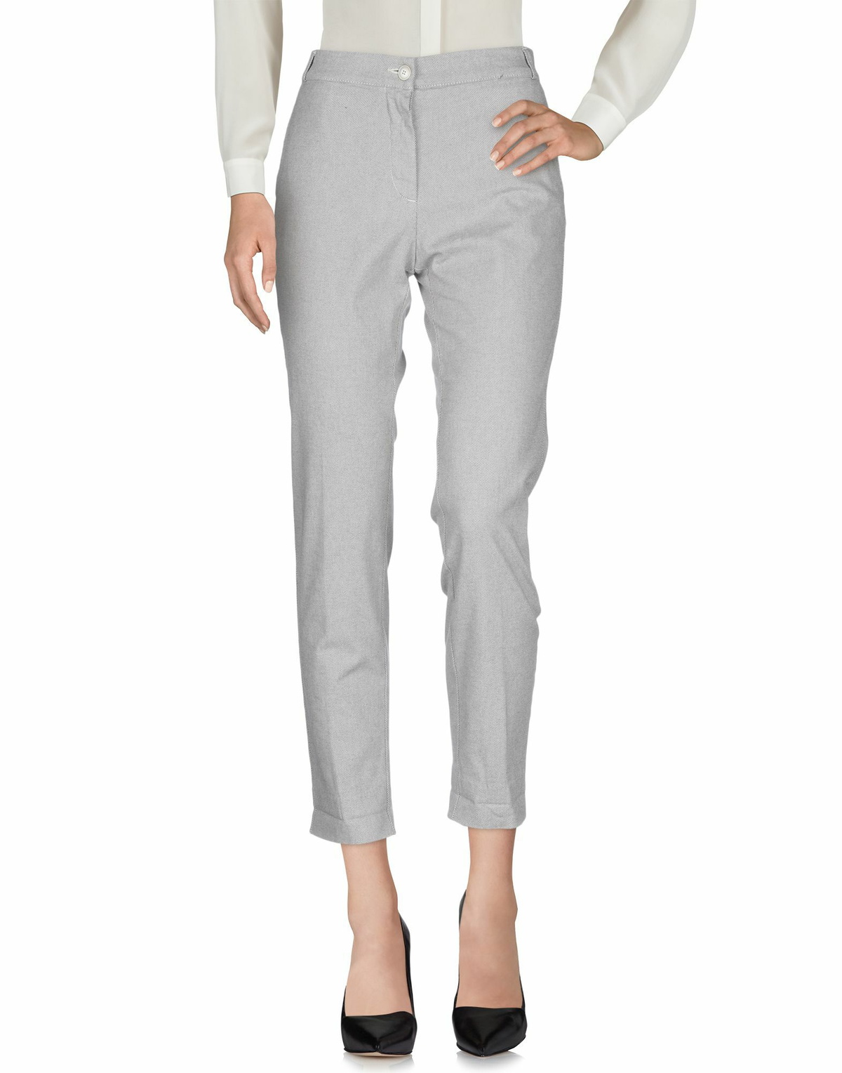 Manila Grace Womens Pants Light in Grey
