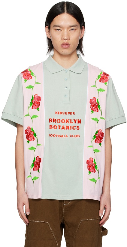 Photo: KidSuper Pink & Green Brooklyn Botanics Polo