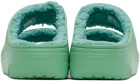 Crocs Green Classic Cozzzy Sandals