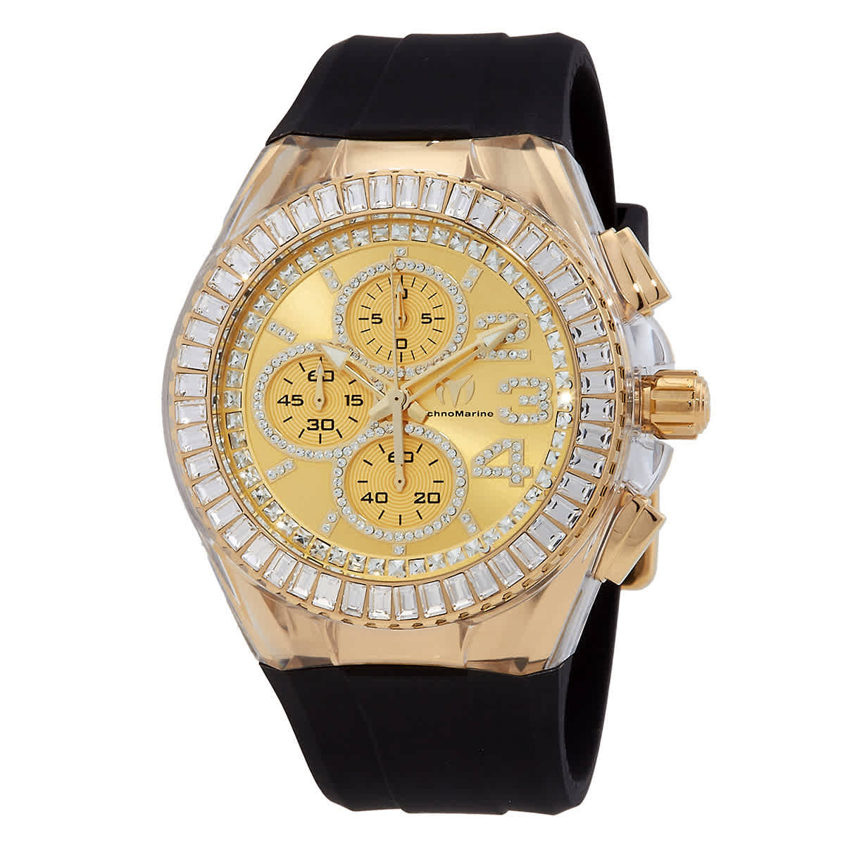 TechnoMarine Cruise Original Star Gold Tone Chrono Watch Set With Extra Strap Band for Technomarine Cruise Star TM-121175 - Invicta Watch  main image 2