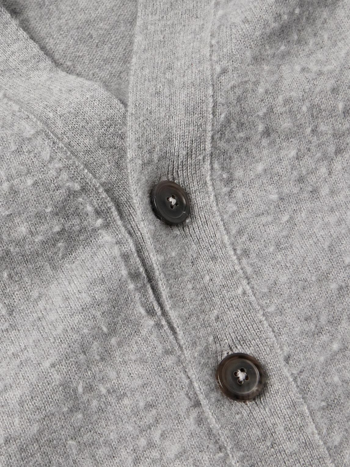 Maison Margiela - Brushed-Cashmere and Cotton-Blend Cardigan