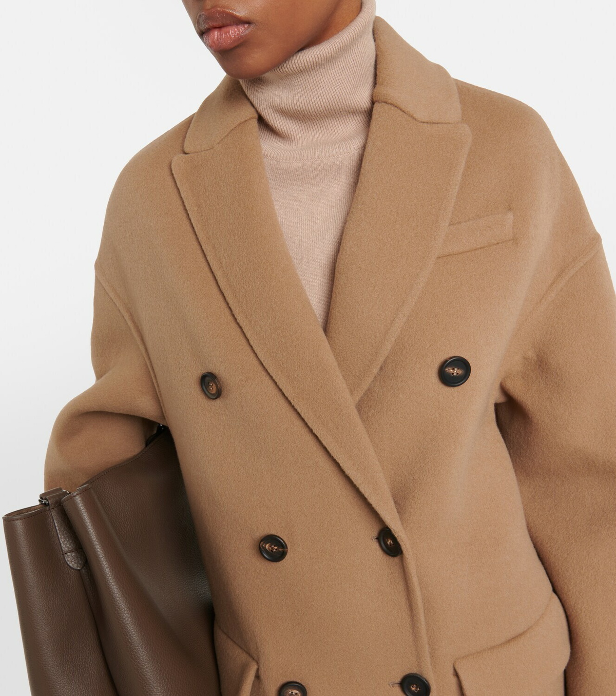 Brunello Cucinelli Men Double-Breasted Wool Coat