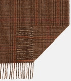 Loro Piana Checked silk and alpaca-blend scarf