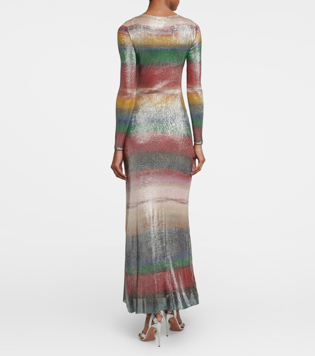 Missoni - Striped lamé maxi dress Missoni