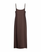 Jucca Womens Midi dress Dark in Brown