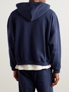 John Elliott - Frances Cotton-Jersey Zip-Up Hoodie - Blue