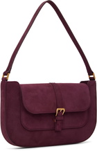 BY FAR Burgundy Miranda Shoulder Bag