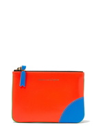 Super Fluo Leather Wallet in Orange