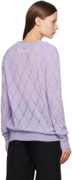 Pushbutton Purple Laddered Sweater