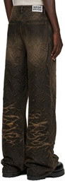 Who Decides War Black Thread Plate Jeans