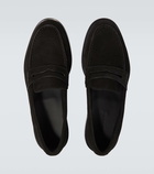 Manolo Blahnik Perry suede penny loafers