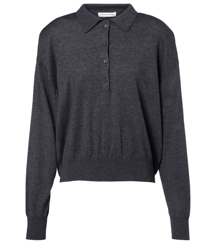 Photo: The Frankie Shop Croydon wool-blend polo sweater