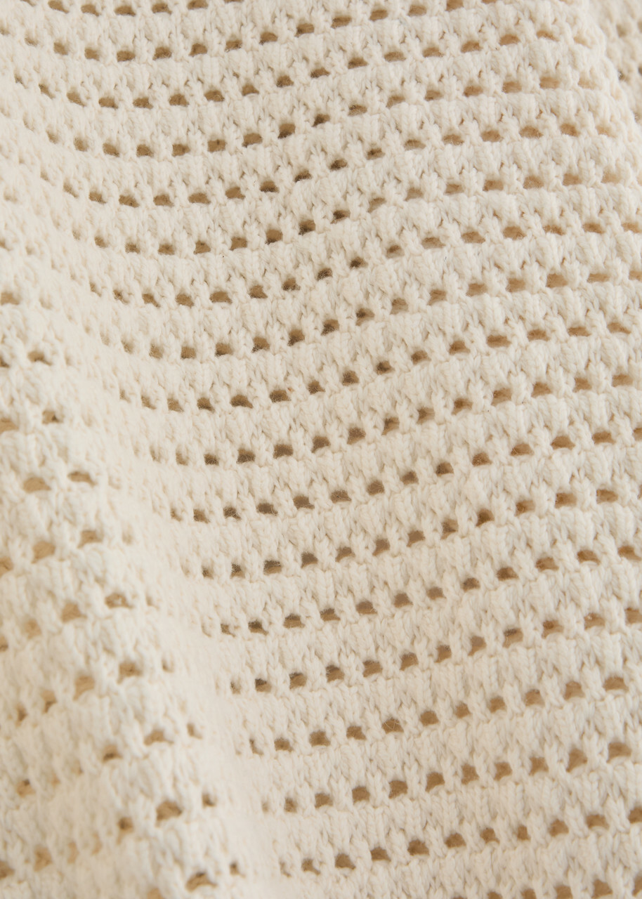 Wax London Wilde Open-knit Jumper Cream