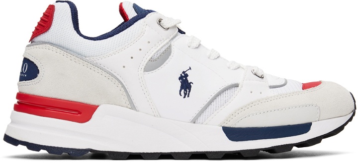 Photo: Polo Ralph Lauren White Trackster 200 Sneakers