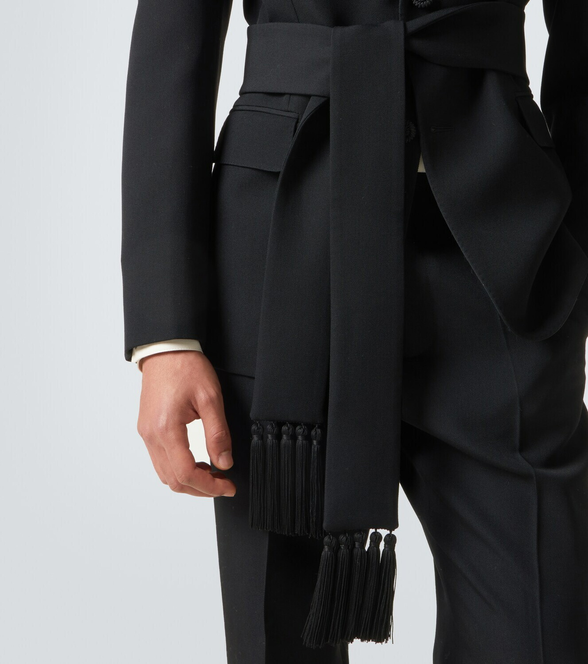 Valentino Belted virgin wool blazer