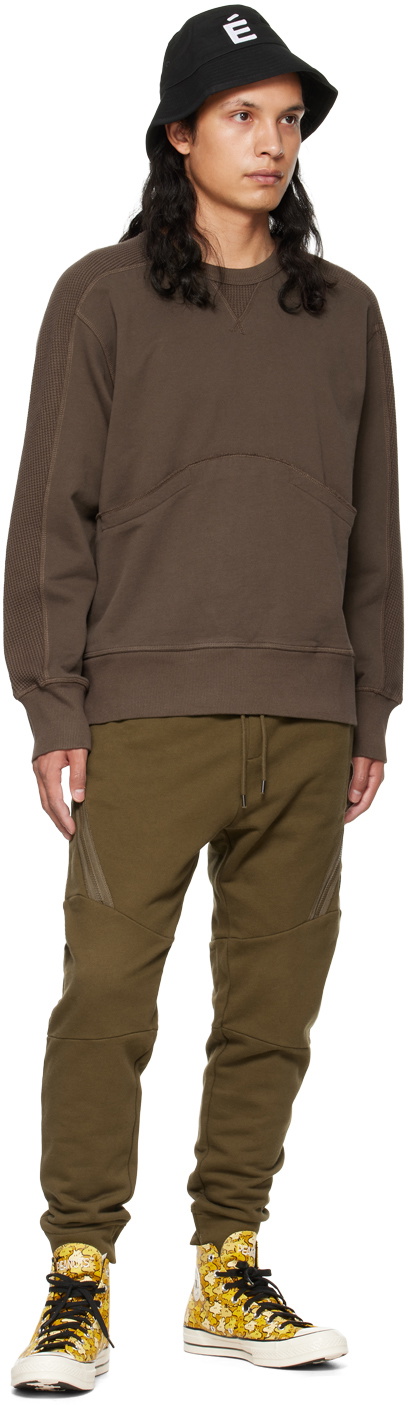 Nicholas Daley Brown Distressed Sweatshirt