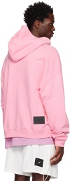 We11done Pink Basic Hoodie