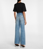 Frame - Le Baggy Palazzo high-rise wide-leg jeans