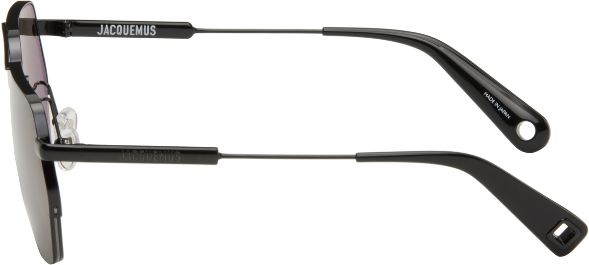 JACQUEMUS Black 'Les lunettes Aviador' Sunglasses