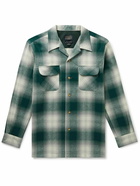 Pendleton - Board Camp-Collar Checked Virgin Wool Shirt - Green